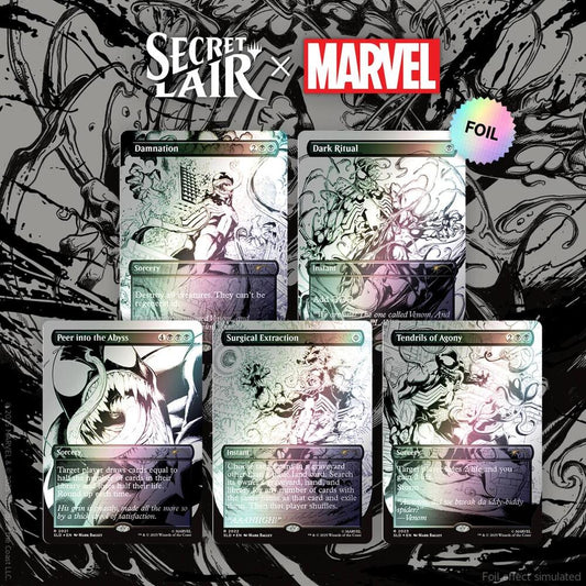 Secret Lair Drop: Secret Lair x Marvel's Spider-Man: Venom Unleashed (Inks) - Rainbow Foil Edition - Secret Lair Drop Series (SLD)