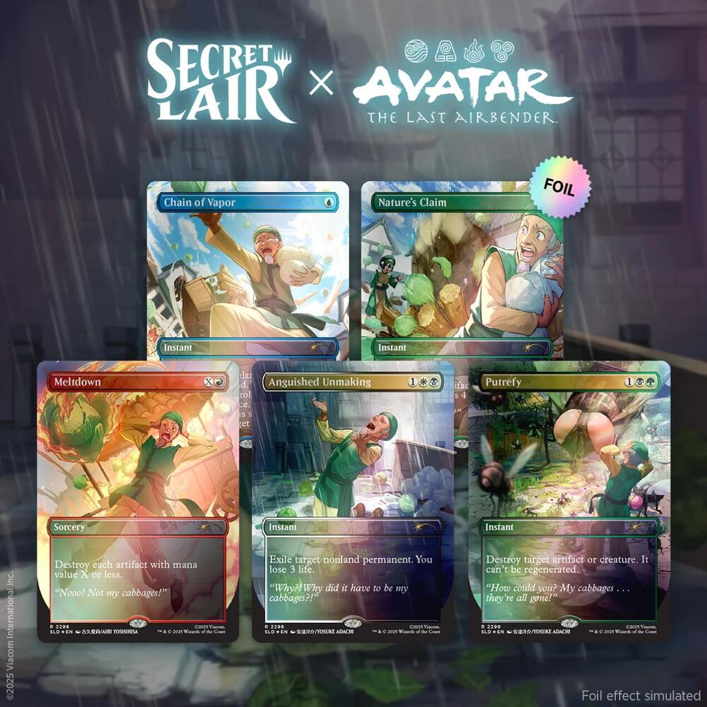 Secret Lair x Avatar: The Last Airbender: My Cabbages! - Rainbow Foil Edition - Secret Lair Drop Series (SLD)