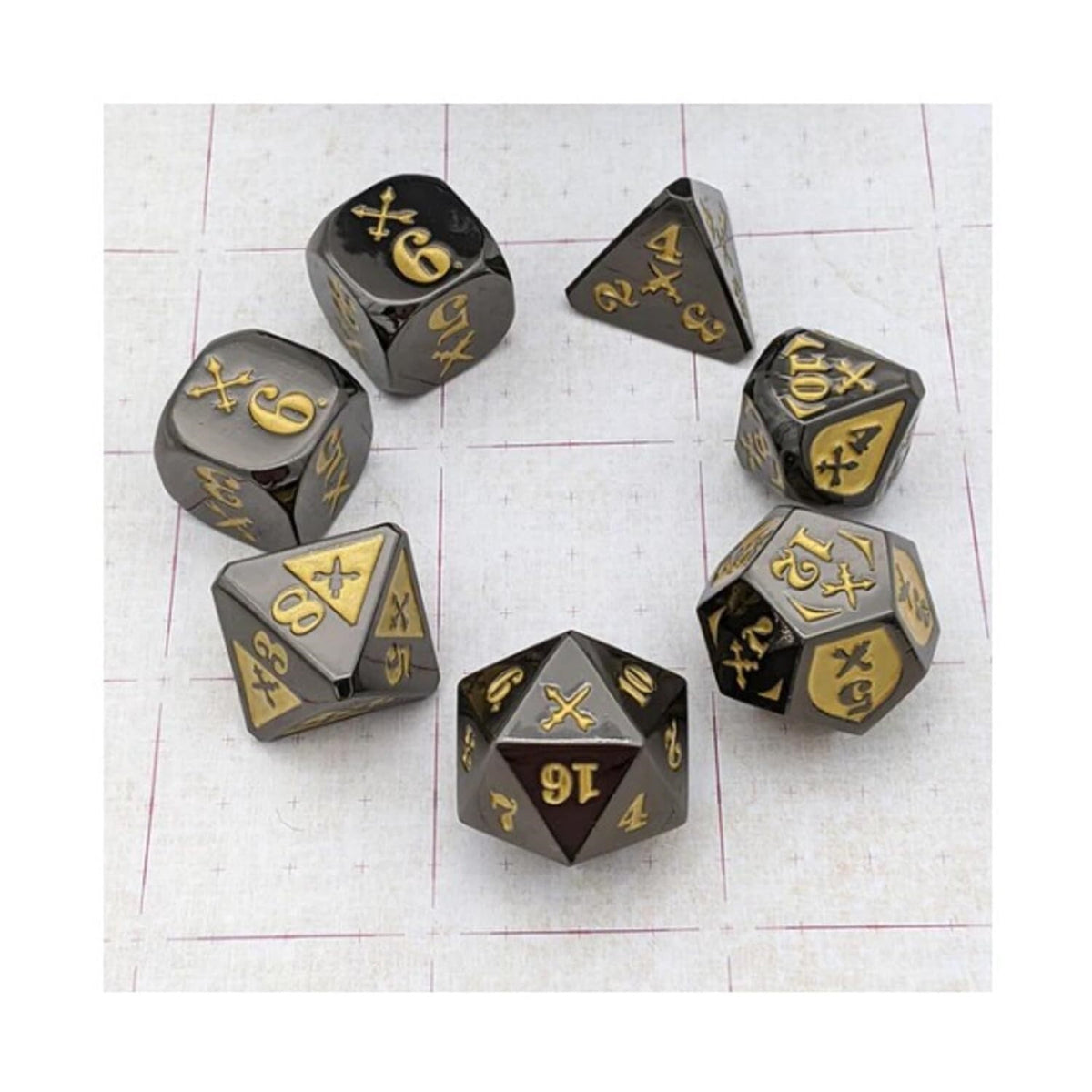 Piercing Damage - Metal, Black/Gold (7)