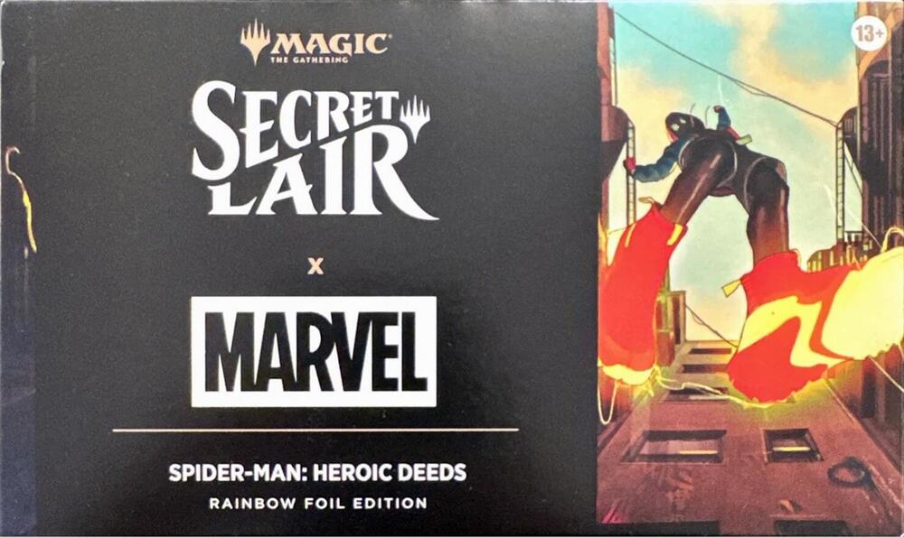 Secret Lair Drop: Secret Lair x Marvel's Spider-Man: Heroic Deeds - Rainbow Foil Edition - Secret Lair Drop Series (SLD)