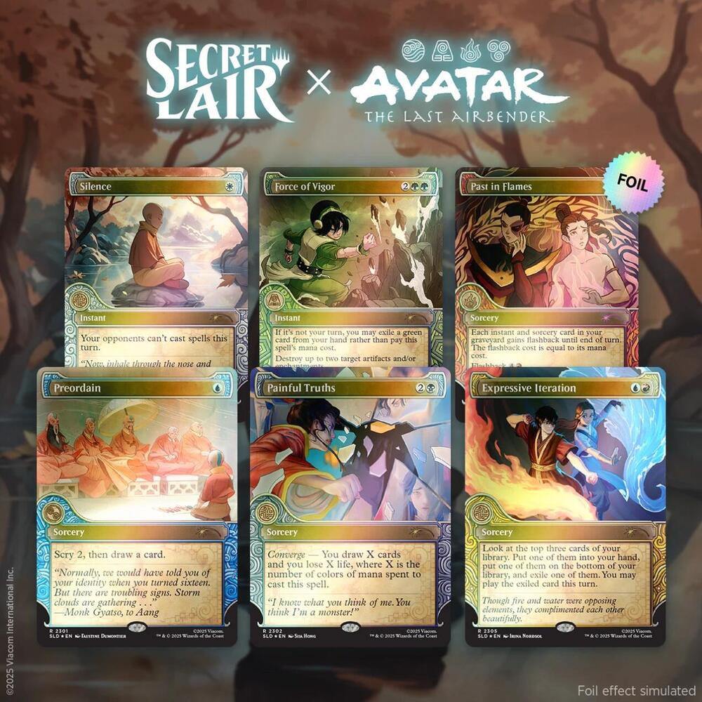 Secret Lair x Avatar: The Last Airbender: One with the Elements - Rainbow Foil Edition - Secret Lair Drop Series (SLD)