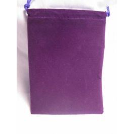 Purple Velour Dice Pouch- small