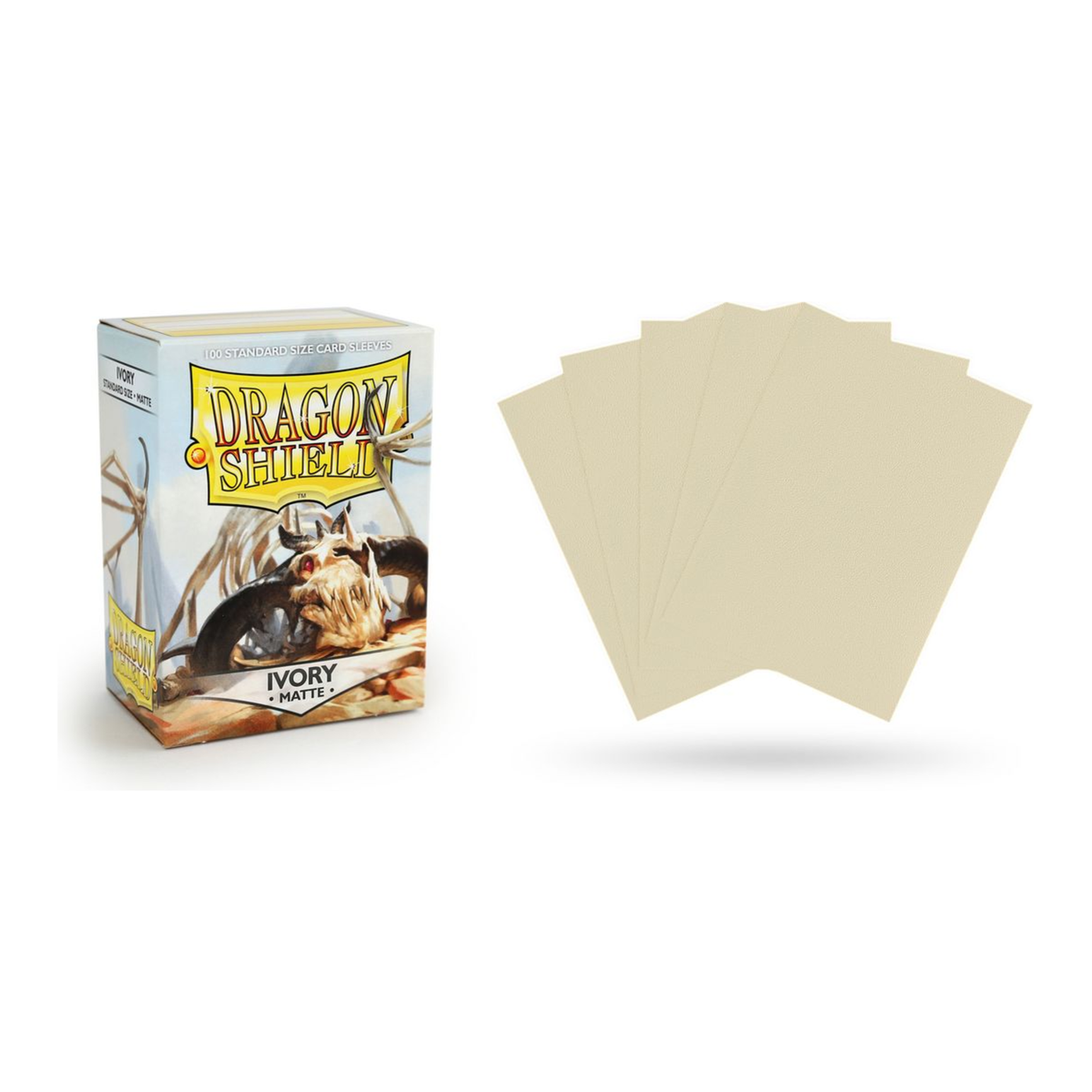 Dragon Shields: (100) Matte Ivory
