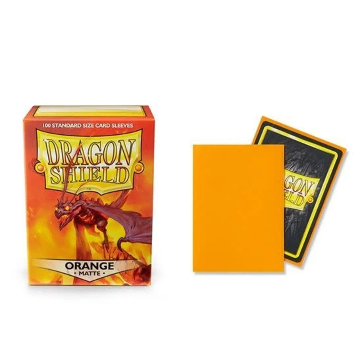 Dragon Shields: (100) Matte Orange