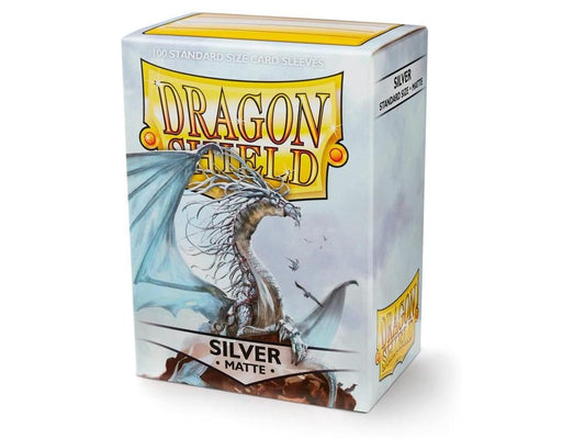 Dragon Shields: (100) Matte Silver