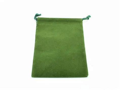 Green Velour Dice Pouch- Large
